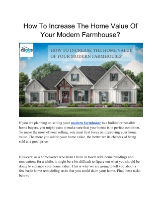 How To Increase The Home Value Of Your Modern Farmhouse?