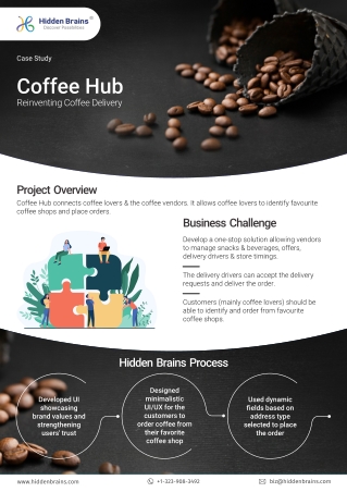 CoffeeHub: On-Demand Coffee Delivery App Development