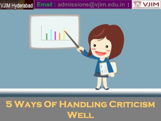 5 Ways Of Handling Criticism Well