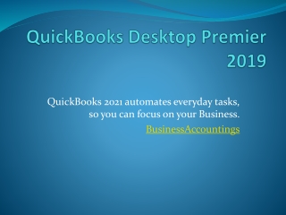 Intuit and QuickBooks Premier Accountant Edition 2020