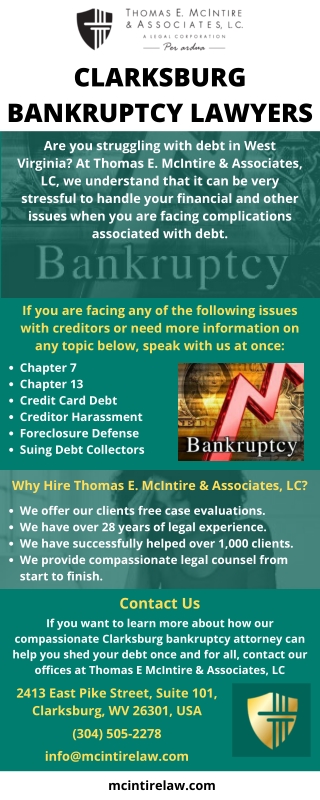 Clarksburg Bankruptcy Lawyers
