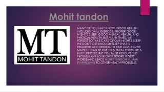 mohit tandon human trafficking