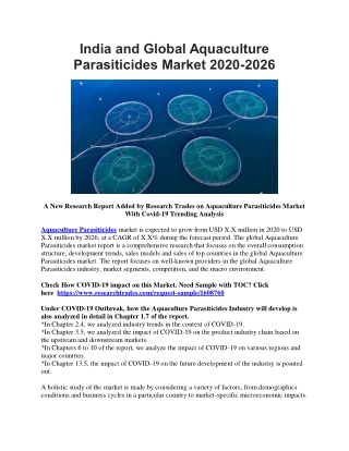 India and Global Aquaculture Parasiticides Market 2020-2026