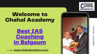 Best Civil Service Coaching Institute in Belgaum | Chahal Academy