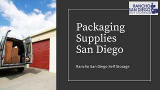 Proper Packaging Supplies in San Diego- RSD Storage