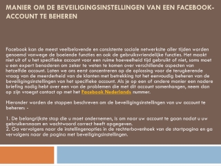 Contact opnemen met Facebook technische hulp u