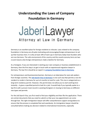 Understanding the Laws of Company Foundation in Germany