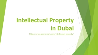 Intellectual Property in Dubai