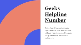 Geek Helpline