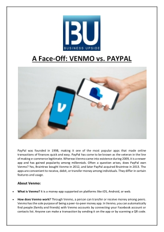 A Face-Off: VENMO vs. PAYPAL