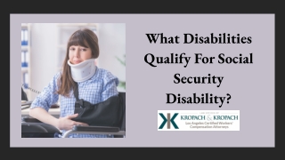 What Disabilities Qualify For Social Security Disability?