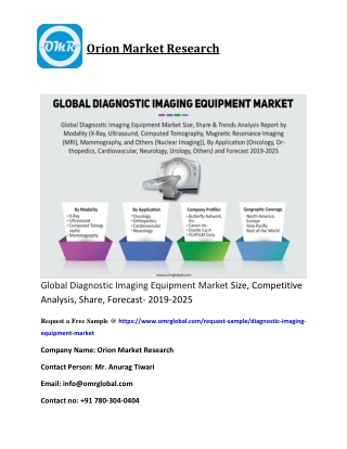 Global Diagnostic Imaging Equipment Market Size, Competitive Analysis, Share, Forecast- 2019-2025