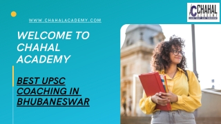 UPSC Coaching in bhubaneswer| Chahal Academy