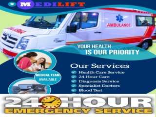 Get Minimum Fare Ambulance Service in Samastipur by Medilift