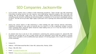 SEO Companies Jacksonville