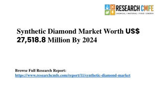 Synthetic Diamond Market Worth US$ 27,518.8 Million By 2024