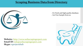 Scraping Business Data from Directory