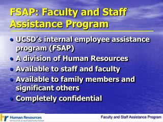 FSAP: Faculty and Staff Assistance Program