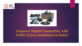 Empower Digital Connectivity with PABX System Installation