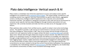 Plato Data Intelligence- Vertical Search & AI