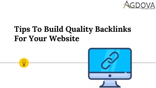 Tips To Build Quality Backlinks For Your Website