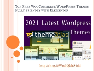 Top Free WooCommerce WordPress Themes Fully friendly with Elementor