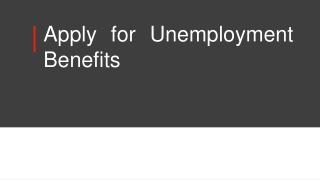 Apply Online Unemployment Insurance