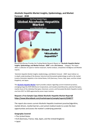 Global Alcoholic Hepatitis Market Research Report Forecast 2030