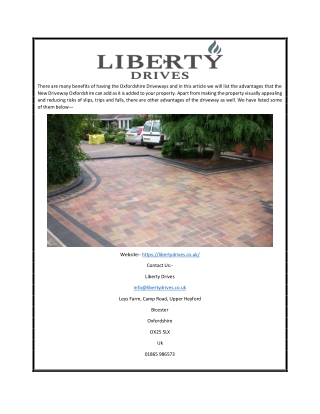 New Driveway Berkshire | Libertydrives.co.uk