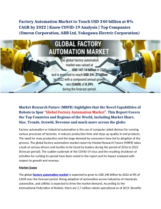 Factory Automation Market