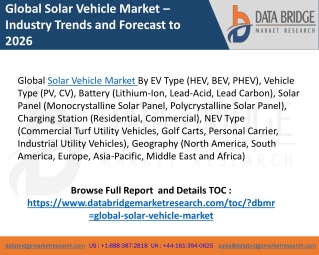 Solar Vehicle