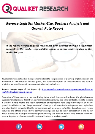 Reverse Logistics Market Size, Growth, Competitive Landscape And Forecast by 2027