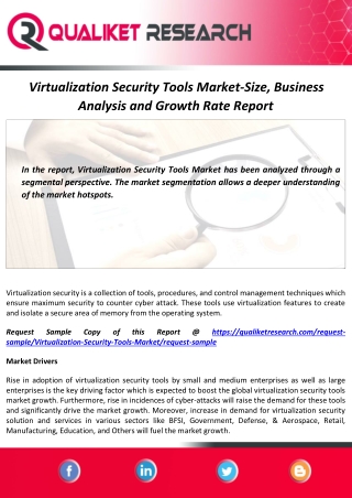 Virtualization Security Tools Market Size, Growth and Forecast Report to 2027