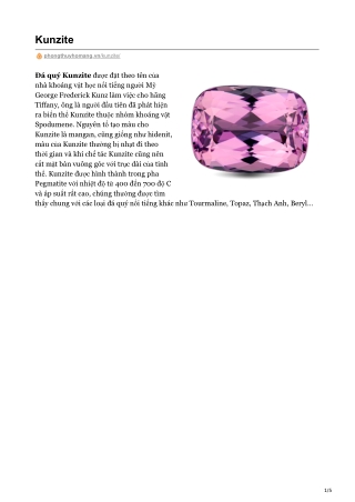 Kunzite