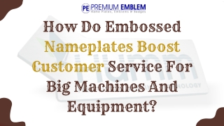 Boost your Business with Custom Metal Nameplates | Premium Emblem