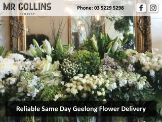 Reliable Same Day Geelong Flower Delivery