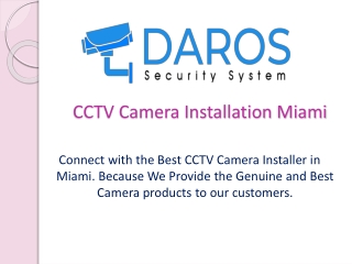 CCTV Camera Installation Miami