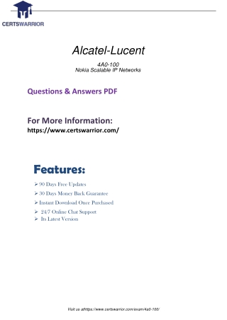 4A0-100 Fundamentals for Exam Preparation Material
