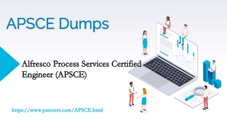 Alfresco Process Services Certified Engineer (APSCE) Dumps