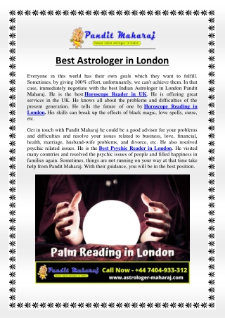 Best Astrologer in London