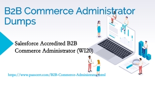 B2B Commerce Administrator Certification Dumps
