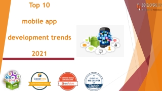 Top 10 mobile app development trends 2021