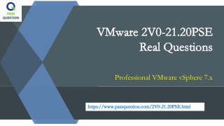 VMware 2V0-21.20PSE Practice Test Questions