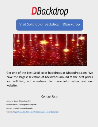 Visit Solid Color Backdrop | Dbackdrop