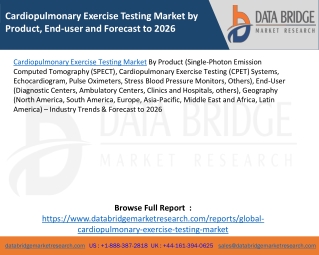 Cardiopulmonary Exercise Testing Market by Product, End-user and Forecast to 2026