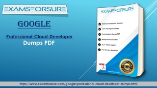 Easily Pass Google Professional-Cloud-Developer with Examsforsure