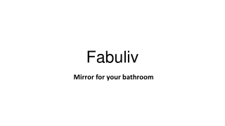 decorative mirrors for your bathroom