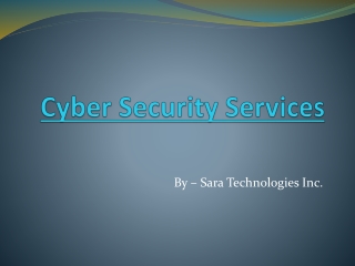 Cyber Security Services