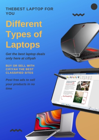 What are the different types of laptops?