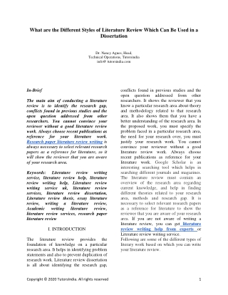 https://www.tutorsindia.com/blog/what-are-the-different-styles-of-literature-review-which-can-be-used-in-a-dissertation/